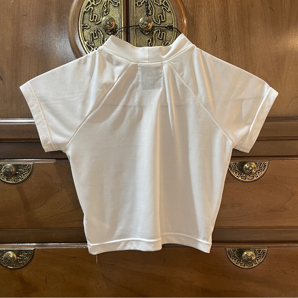 UNIF Cropped White Sheer Tee - Picture 2 of 5